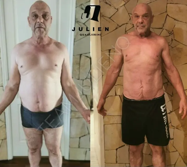 Marc, avant et après avec les programmes de Julien Quaglierini